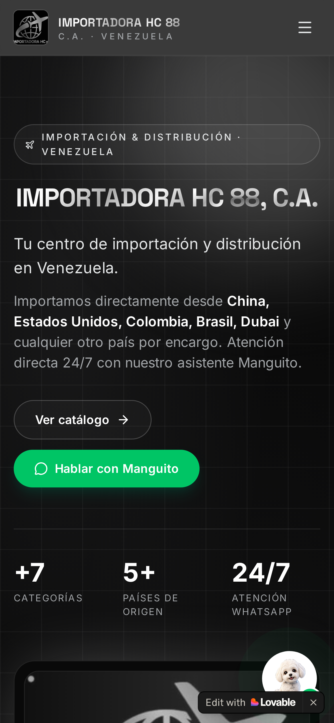 Detalle del proyecto Importadora HC 88, C.A.