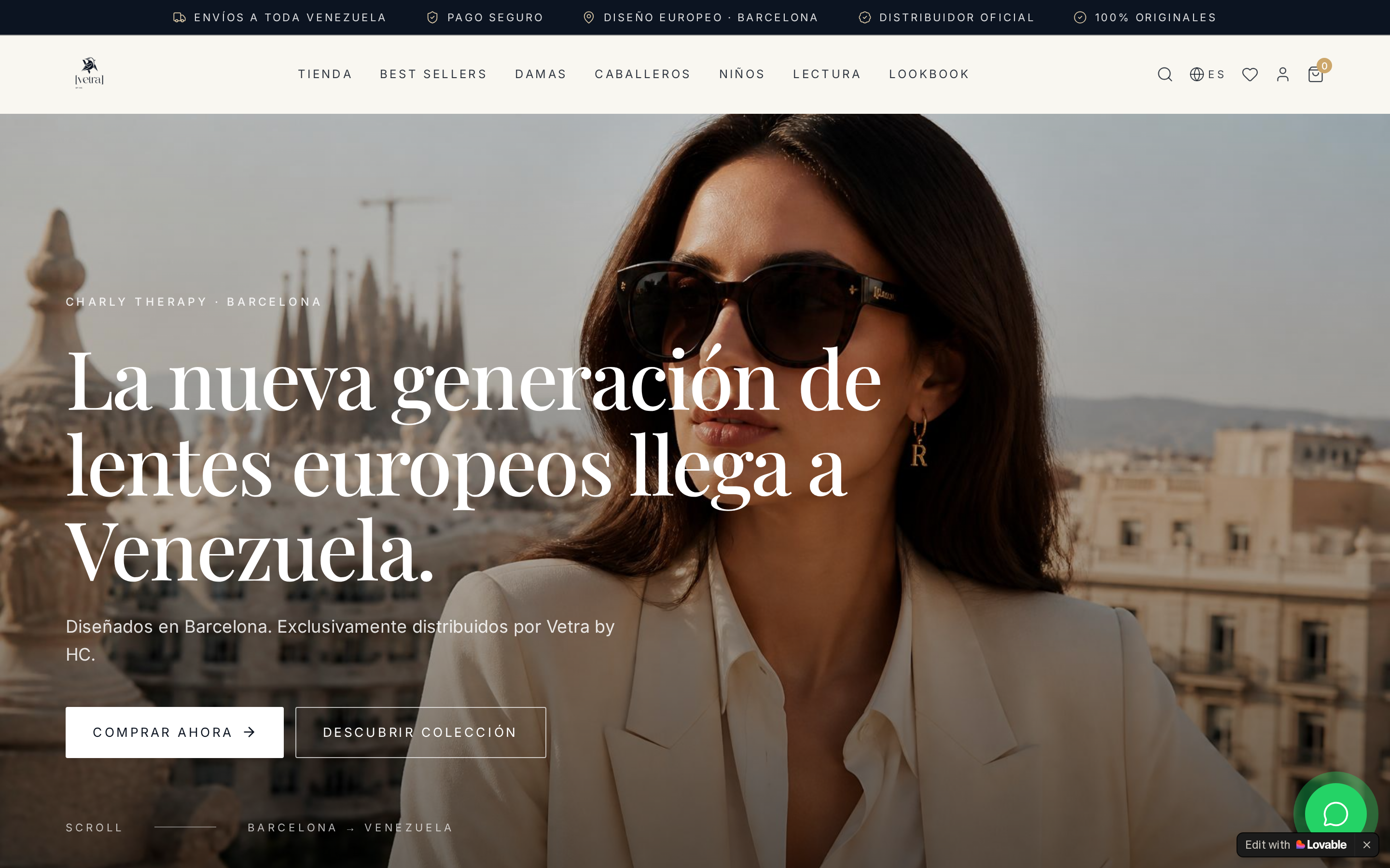 Sitio web de Vetra by HC diseñado por W Growth Studio
